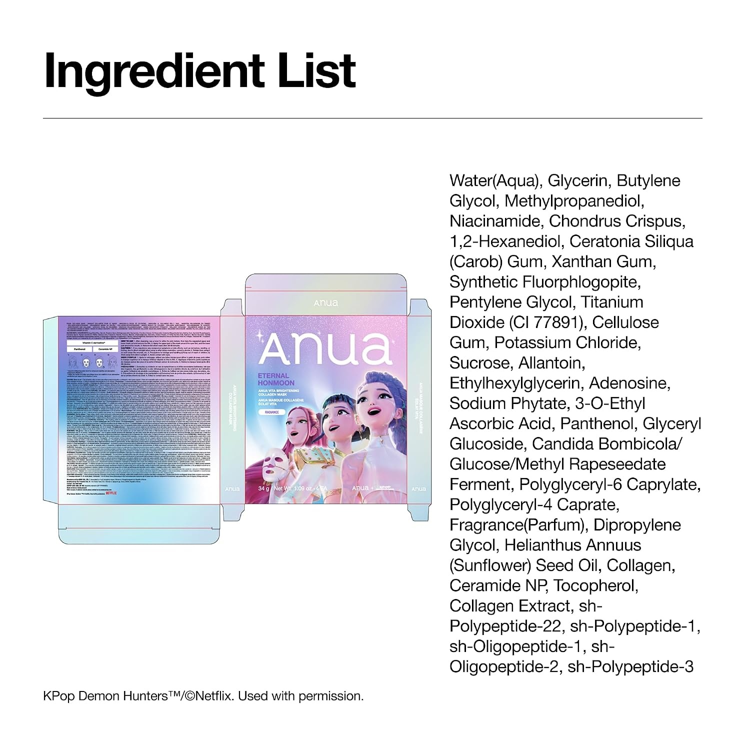 image:imageANUA Ceramide Barrier Collagen Mask 4eaEternal Honmoon