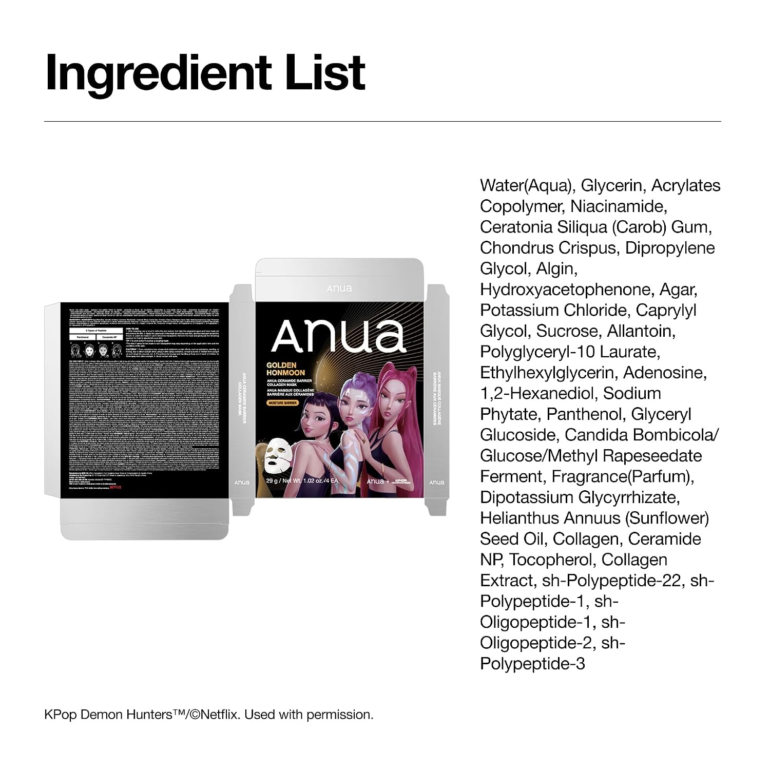 image:imageANUA Ceramide Barrier Collagen Mask 4eaGolden Honmoon