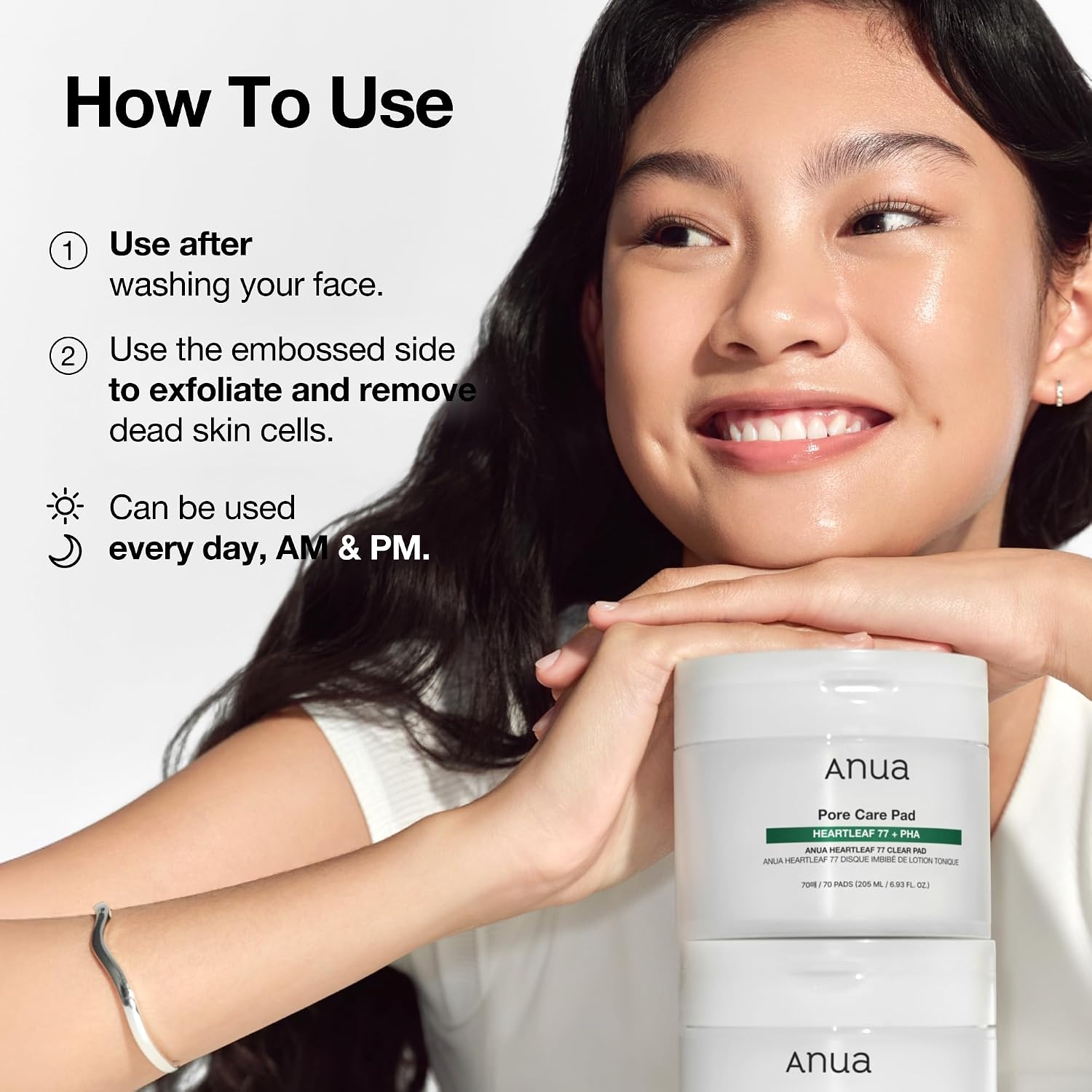 image:imageAnua Niacinamide 5 TXA Toner Pads 60 PadsHeartleaf