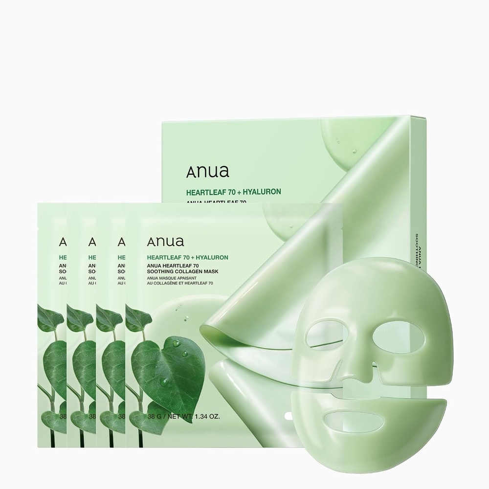image:imageANUA Rice 70 Glow Collagen Mask 134 oz4eaHeartleaf