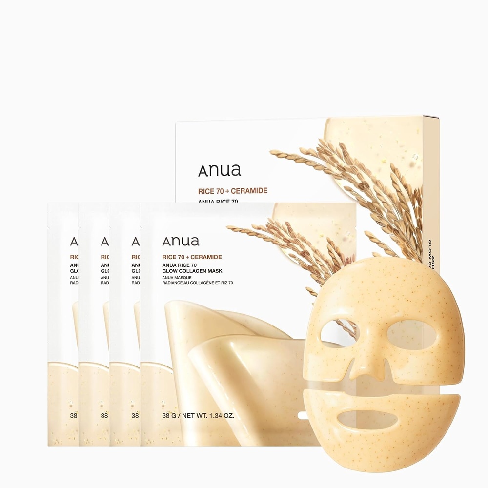 image:imageANUA Rice 70 Glow Collagen Mask 134 oz4eaRice